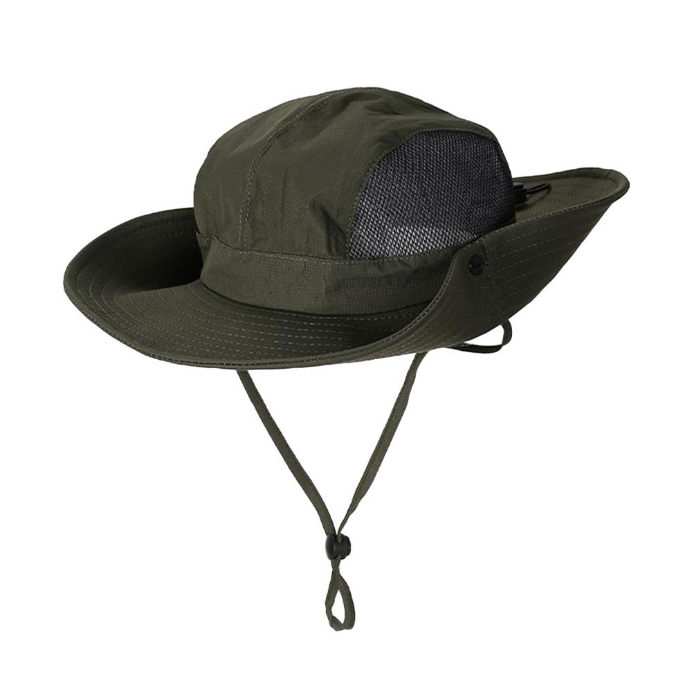 Fashion Wide Brim Men's Fisherman Hat Sun Protection Waterproof Fishing Hats Quick-drying Breathable Camping Hiking Caps Outdoor