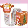 Theme Paper Christmas Gift Box With Santa Claus Pattern Party Decoration Prop