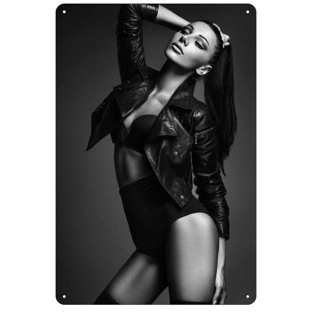 Sexy Girl Poster On the Wall, Metal Plaque