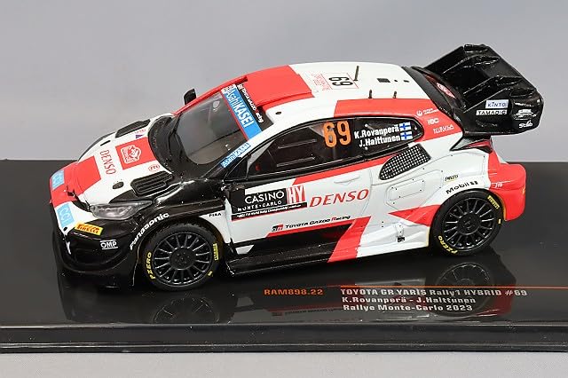 Ixo Toyota GR Yaris Rally 1 2023 Rallye Monte Carlo Haruttunen 1/43 #69 K. Rovanpera/J.
