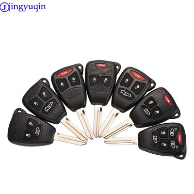 Jingyuqin 2/3/4 B Coque de clé de voiture télécommande Pour Chrysler 300 Aspen Pour Dodge Dakota Durango Pour Jeep Grand Cherokee Commander