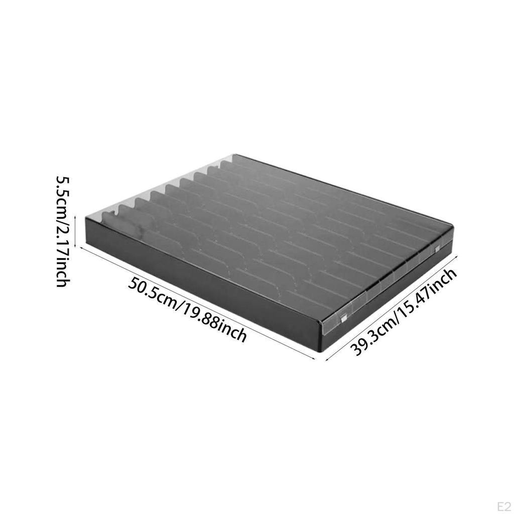1/64 Model Car Storage Display Case 50 Slots Protection Multifunctional Dustproof Sturdy Organizer