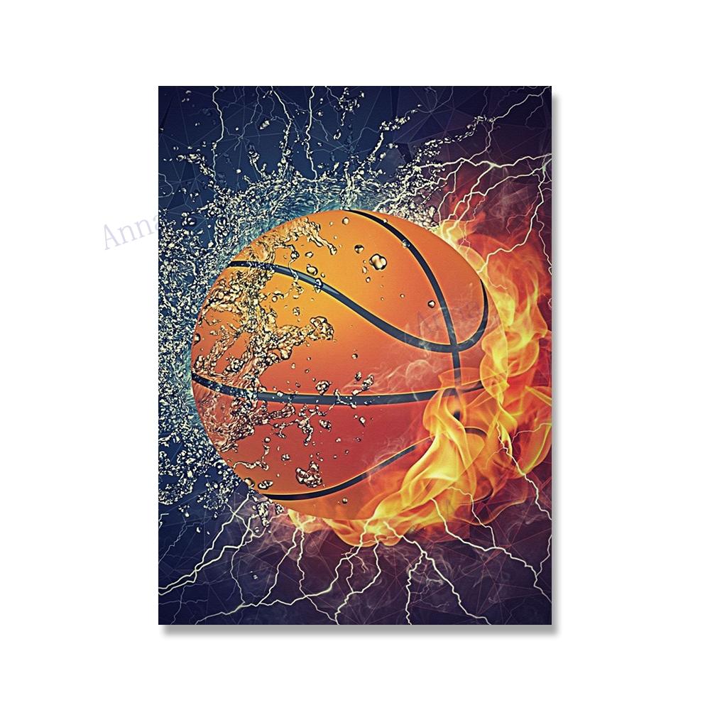 Sport Basketball Inspirational Words Canvas Painting Motivational Posters and Prints Wall Art Picture for Living Room Decor