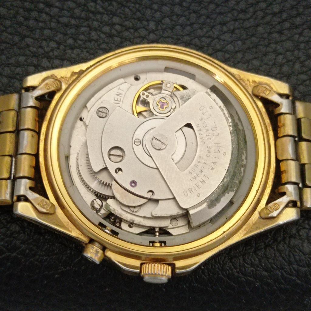 GENUINE VINTAGE ORIENT AUTOMATIC 46943 JAPAN MENS ORIGINAL DIAL WATCH A703495-1
