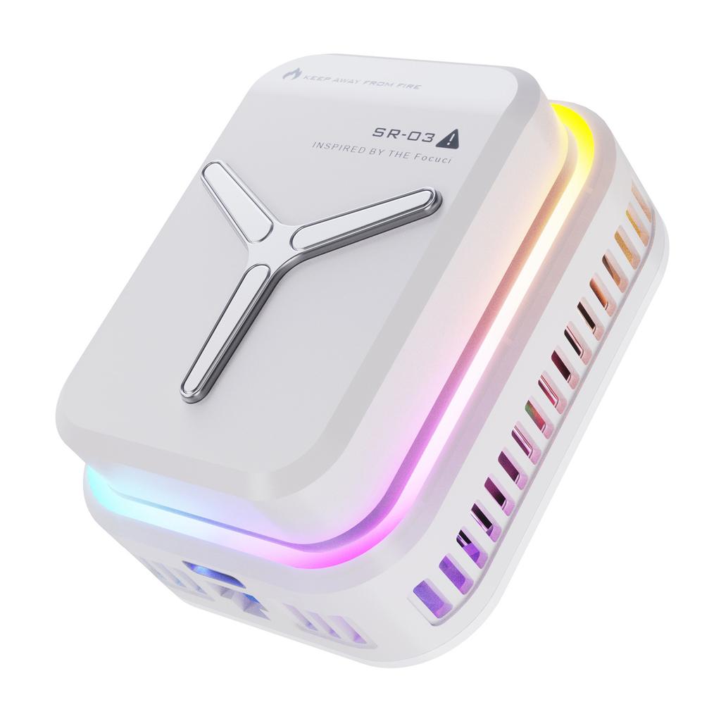 Radiatore Raffreddatore Ventola per Cellulare Semiconduttore Raffreddamento Potente 15W Morsetto Posteriore Magnetico Illuminazione RGB Radiatore per Telefoni Gaming