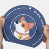 Silicone Floor Drain Mat Cartoon Dog Kitchen Sink Seal Mat  for Bathroom Hair Collection