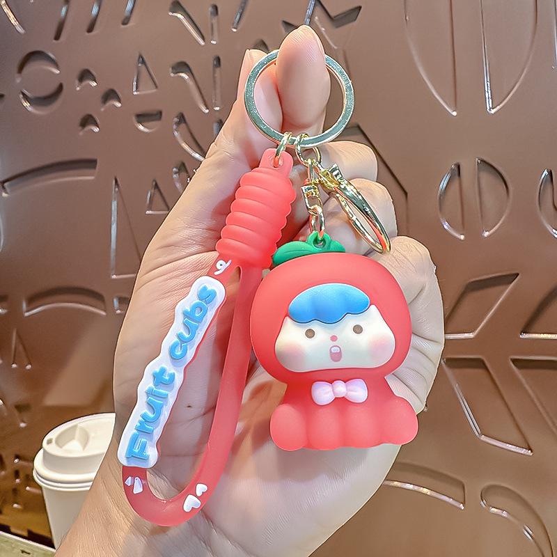 

Светящийся 3D Мультяшный Фруктовый Брелок для Малышей - Креативный Мягкий Резиновый Подвеска и Маленький Подарок Individually Packaged