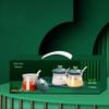 Happy Sprout 3-Piece Glass Condiment Jar Set