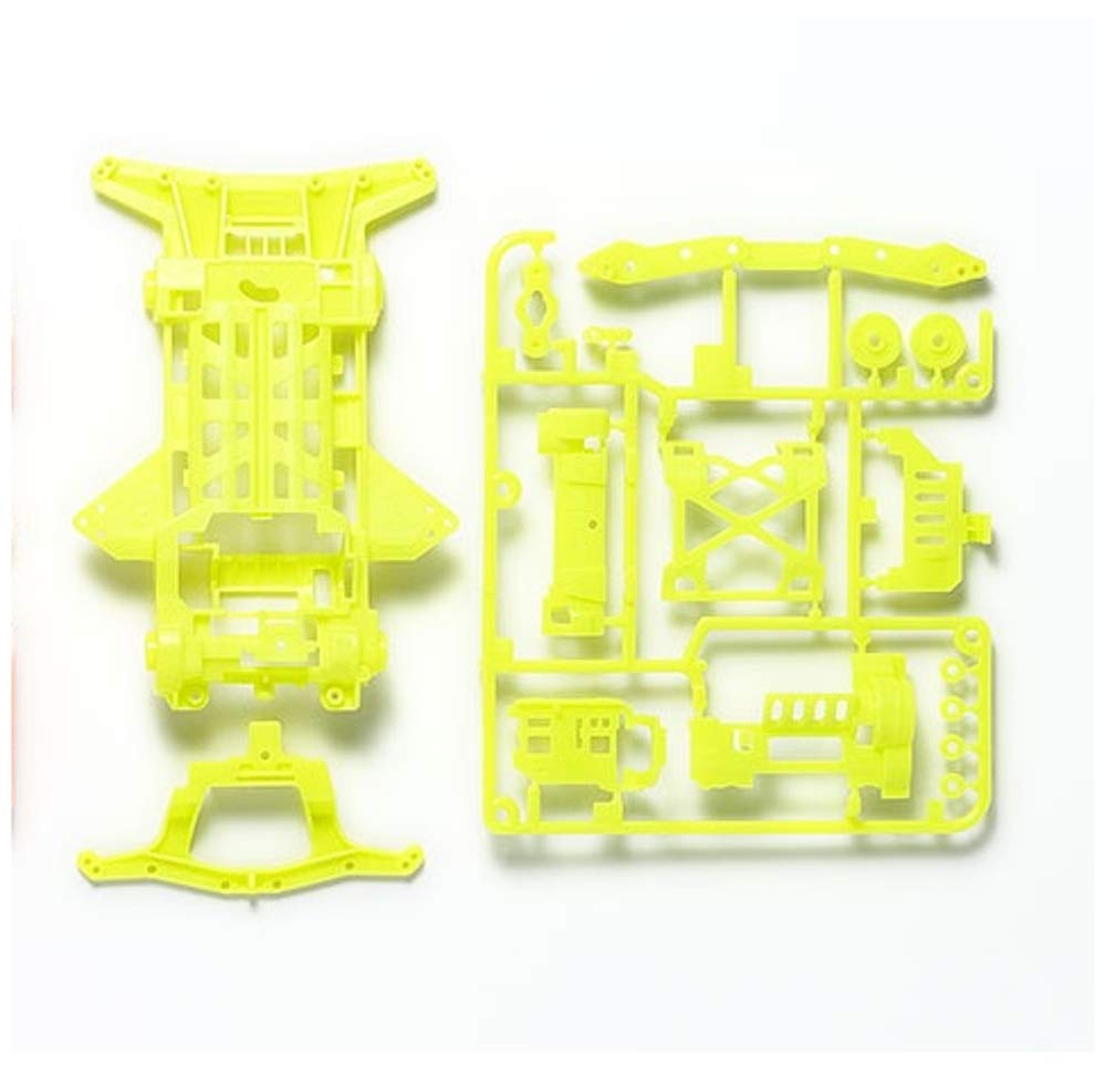 Tamiya Mini 4WD Special Edition Super XX Fluorescent Color Chassis Set 95479 Orange/Yellow