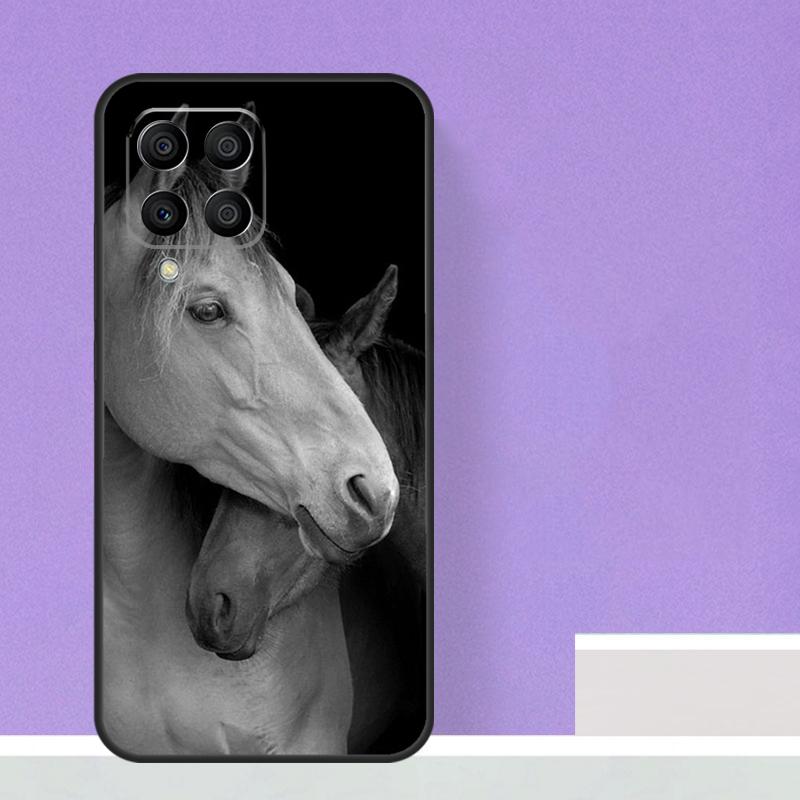 

Черный Белый Лошадь Для Samsung Galaxy M12 M32 M52 M14 M34 M54 M21 M51 M31 M30s M20 M15 M55 M13 M33 M53 Чехол Samsung M21