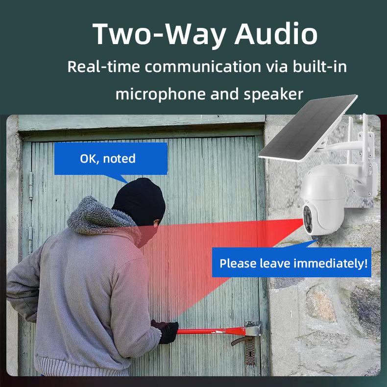 Tuya Solar-Powered Outdoor Waterproof 4G Surveillance Camera with Remote HD Monitoring