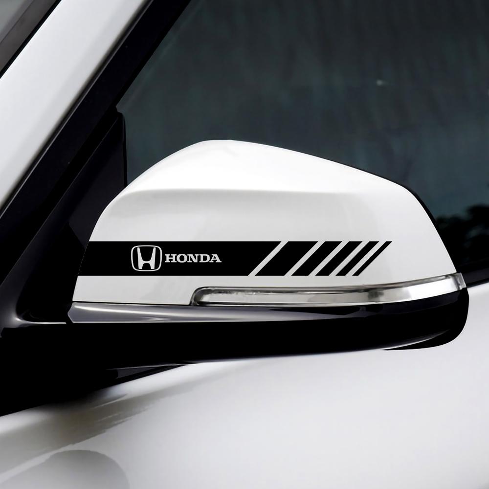 

Car Styling High-quality Rearview Mirror Anti-Rub Protection Decor Stickers For Honda Mugen Accord Civic Vezel Jazz City HRV чёрный