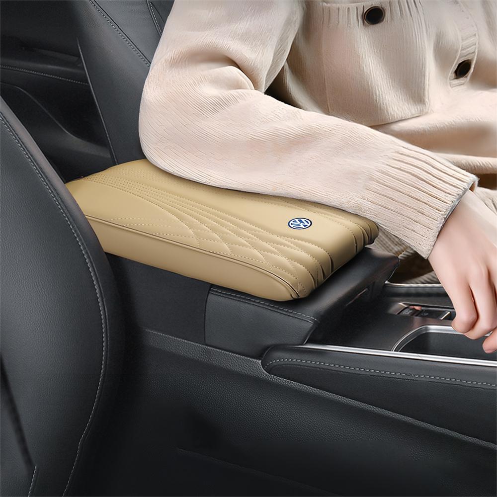 T271Pc Car Center Console Armrest Cover Leather Protection Cushion For Volkswagen GTI Golf Polo Tiguan Passat Touareg Magotan Jetta