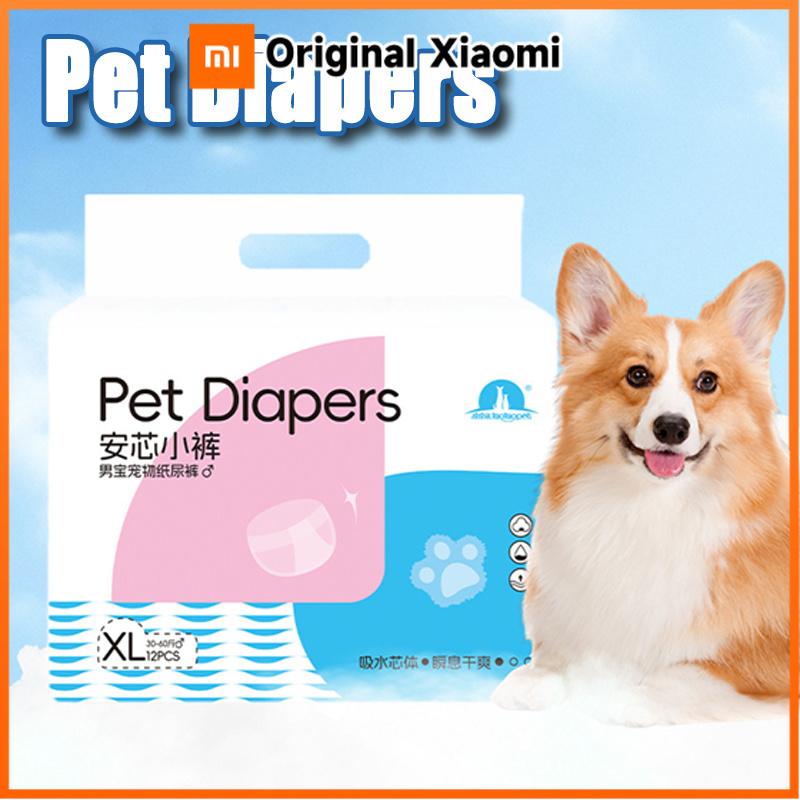 Xiaomi Wearable Pet Diapers Waterproof Anti-side Leakage Menstrual Shorts Thin Breathable Comfortable Disposable Pet Male Dog Diapers