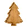 1Pc Christmas Tree Kitchenware Dessert Snack Plate Plate Tray Serving Tray Duoge Serving Dish Wooden
