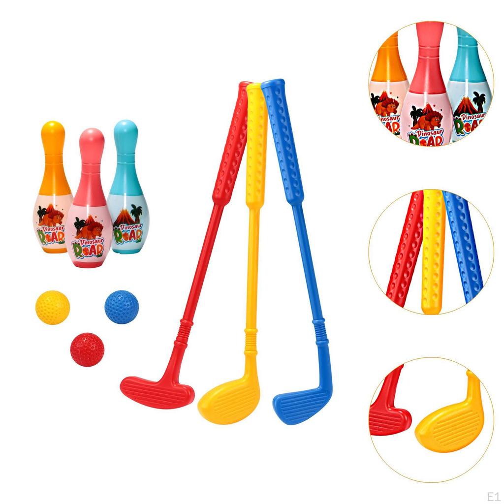 Kids Golf Set Bowling Garden Game Children Toys for Toddlers Aged 6 7 8 9