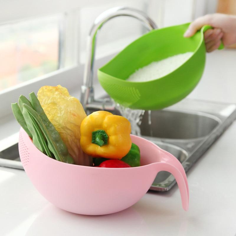 Silicone Colander Drain Basket With Handle Kitchen Retractable Colander Vegetable Washing Basket Strainer Filter Basket