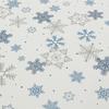 Christmas Tablecloth Disposable Waterproof Snowflake Pattern Table Cover for Festive Holiday Party Decoration