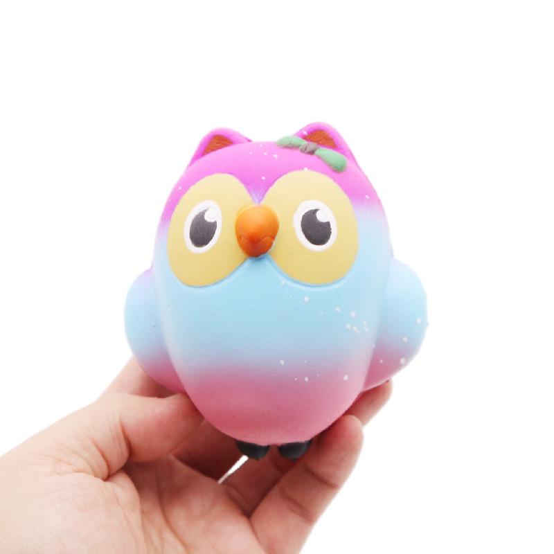 

1Pc Two Sizes Options Cute Owl Squishy Slow Rising Squeeze Toys Owl Models Stress Relieving Toys For Children And Adults