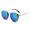 Hengxin 2025 Punk Retro Clip-on Sunglasses - Unisex Trendy Design