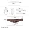 iplusmile Folk Guitar Saddle, Guitar Pin, 6-String Guitar Nut Saddle, Guitar Maintenance