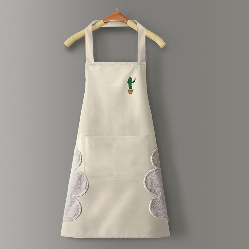 Waterproof & Oil-Proof PVC Logo Apron with Waistband for Kitchen and Catering
