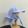 Selbst zu bindende Turban-Baseballkappen Gittermuster für Erwachsene Strandurlaube Fischerhut