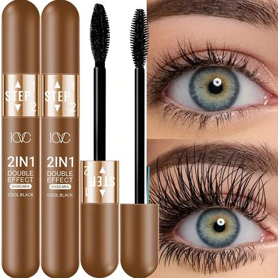 5D Schwarze Wasserdichte Mascara Verlängert Wimpern Verlängerung Verdickt Seidenfaser Mascara Damen Make-up Augen Kosmetik Werkzeuge für Geschenke