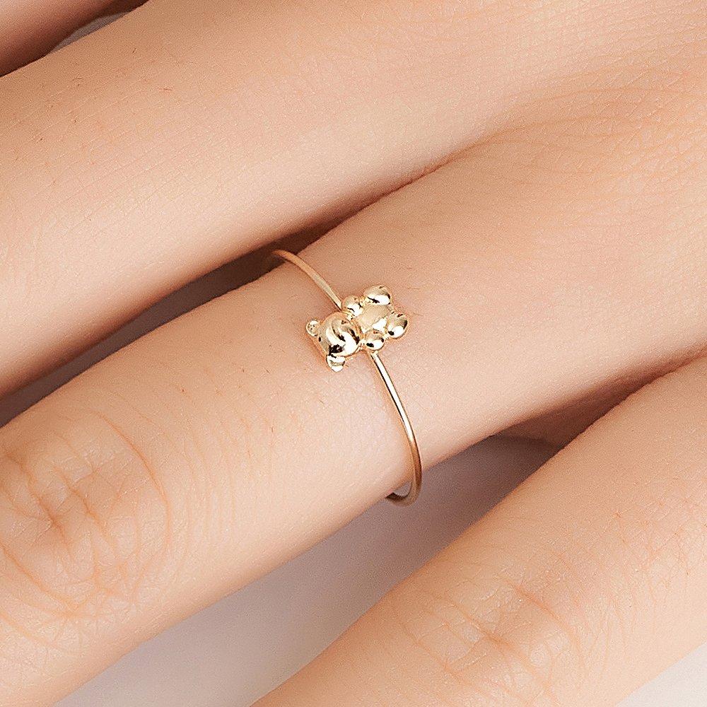 Inel Micul Urs 14K Inel Aur Real