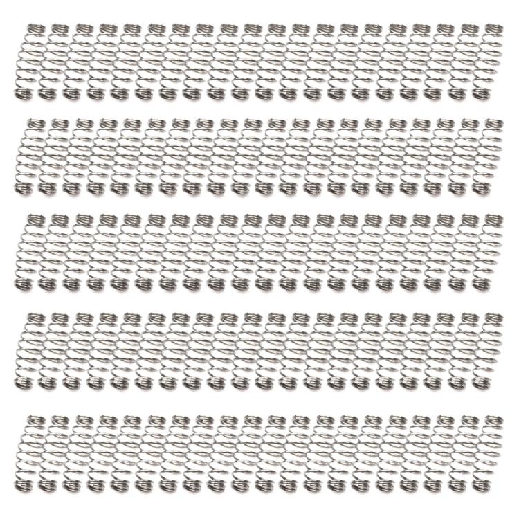 Barbed Swivels Spring Saltwater Fishing Accessories Twist Fishing Hook Metal Spring Pack of 100P