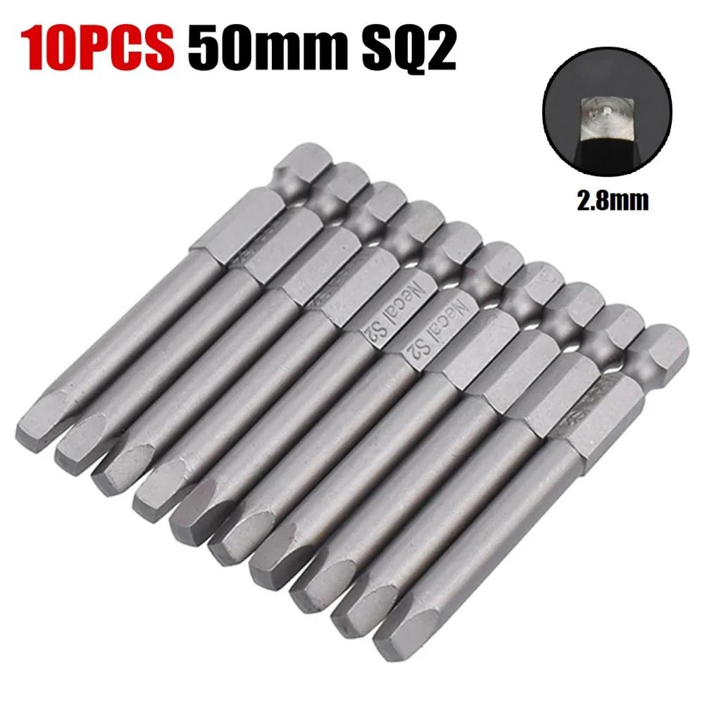 Square Head Screwdriver Bit Hand Tools SQ1 SQ1 SQ1 Screwdriver Strong Magnetic (1/1Inch) 6.11mm Alloy Steel Drill
