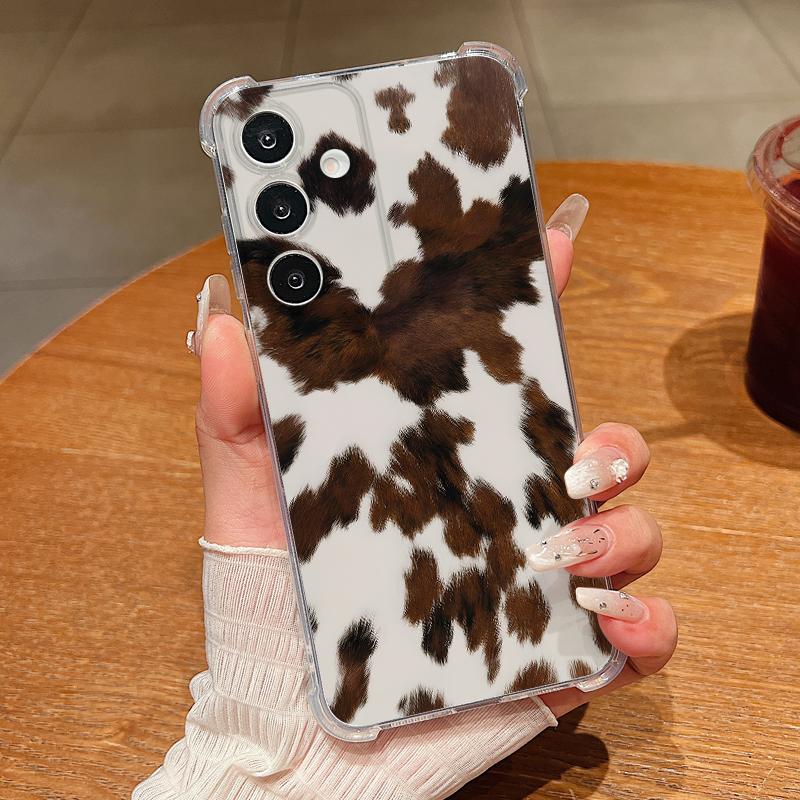 

Leopard Pattern Transparent Phone Case For Samsung Galaxy A57 A37 A17 A56 A36 A55 A35 A26 A16 5G A25 A15 A54 Soft Silicone Cover Galaxy A53 5G