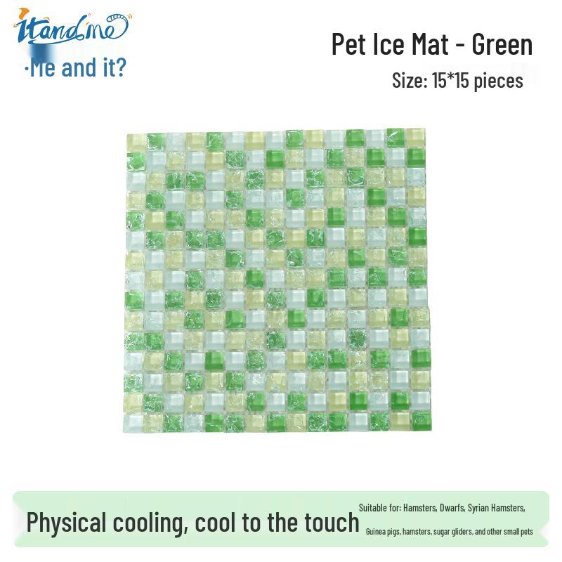 Thickened Ice Crystal Cool Pad for Small Pets: Hamsters, Guinea Pigs, and Rabbits - Ideal for Summer Heat Dissipation