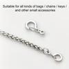 Carabiner Clip Pendant Clasps Spring Ring Jewelry Clasps Titanium Alloy Necklace Connector for Jewelry Bracelet Making