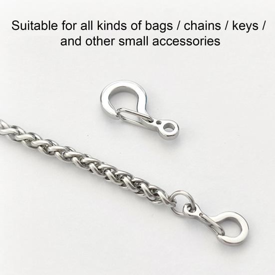 Carabiner Clip Pendant Clasps Spring Ring Jewelry Clasps Titanium Alloy Necklace Connector for Jewelry Bracelet Making