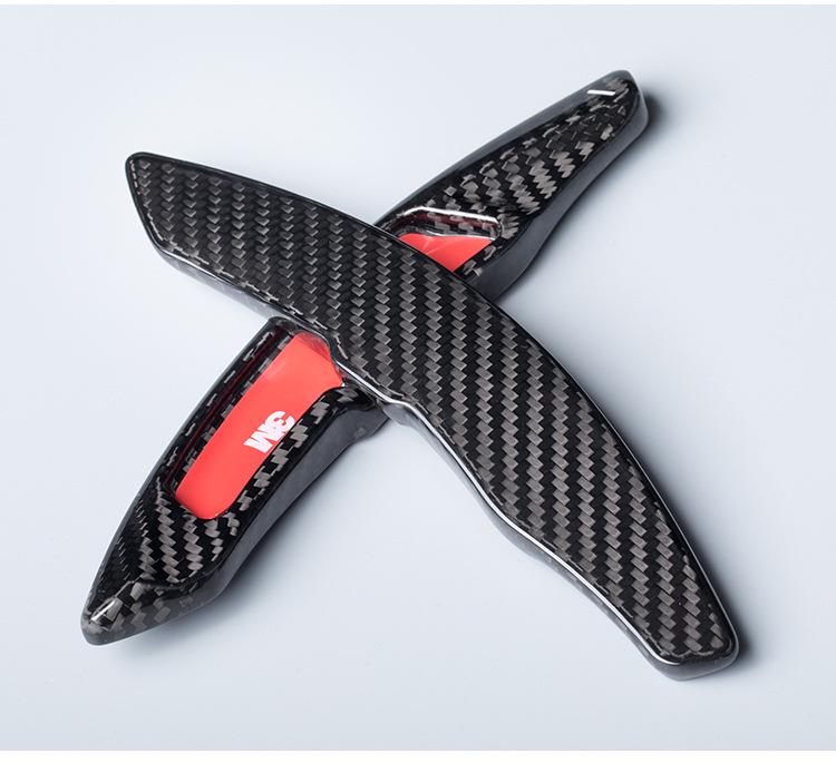 Elastic True Carbon Fiber Knob Paddles for Cayenne, 911, MACAN, Panamera