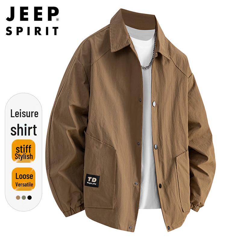 JEEP SPIRIT Men s Casual Long-Sleeve Shirt Jacket XL