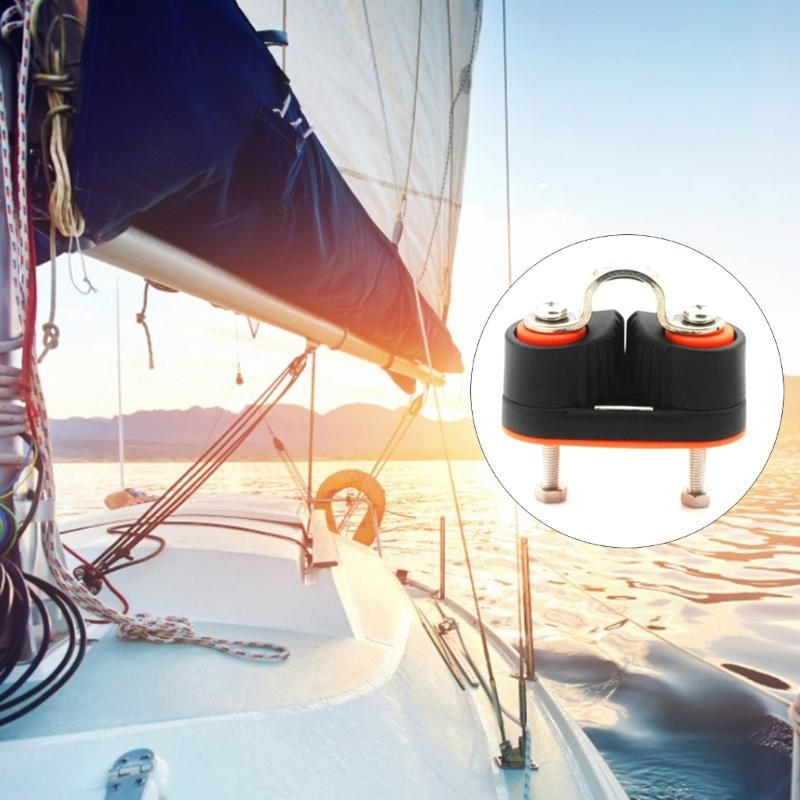 Double Rows Kayak Bearing Cleat Pilates Equipment Marine Boat Fast Entry Wire Clamp for Awnings Secure Cable Connections