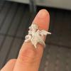 Vintage Dark Dragon Opening Rings for Men Women Cute Animal Silver Color Metal Punk Fashion Finger Ring Fashion Jewelry Party