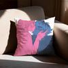 Cherry Crush Chibi Anime  Pillow Case Antidustmite Pillowcase Invisible Zipper Silky Short Plush Sofa Cushion Cover