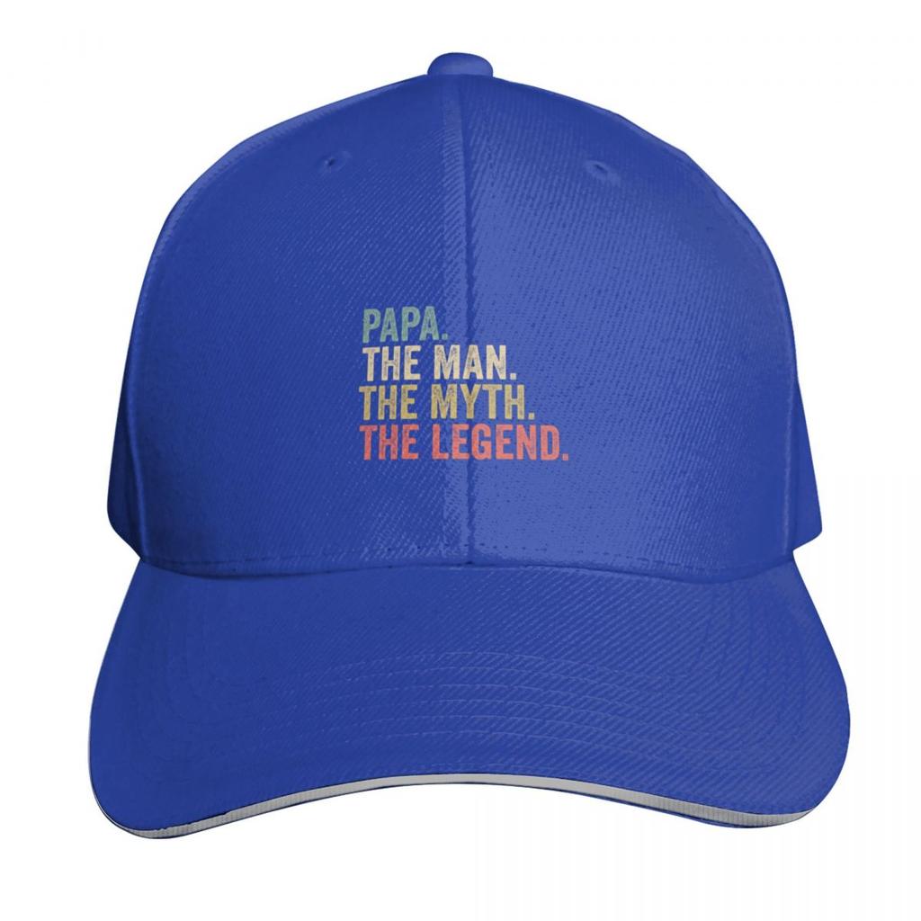 Papa the Unisex the Myth the Legend Retro Fathers Day Baseball Cap Beach Hats On Offer Cute Sunscreen Unisex Womens
