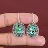 Abalone Shell Earring Vintage Earring Genuine Gemstone Earrings 925 Sterling Silver Earring Handmade Jewelry Dangle Earrings Gifts For Wife