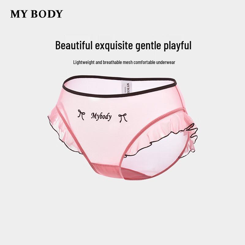 Mybody Women's Sexy Lightweight Breathable Low-Rise Mesh Briefs