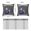 Dungeon Meowster Tuxedo Cat With D Square Pillow Cases Cushion Covers Creative Decorative Pillowcase for Home