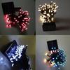Outdoor Tree Garden Patio Christmas Wedding Decor Solar Powered Warm White LED String Lights IP65 Waterproof Auto On/Off 8 Modes