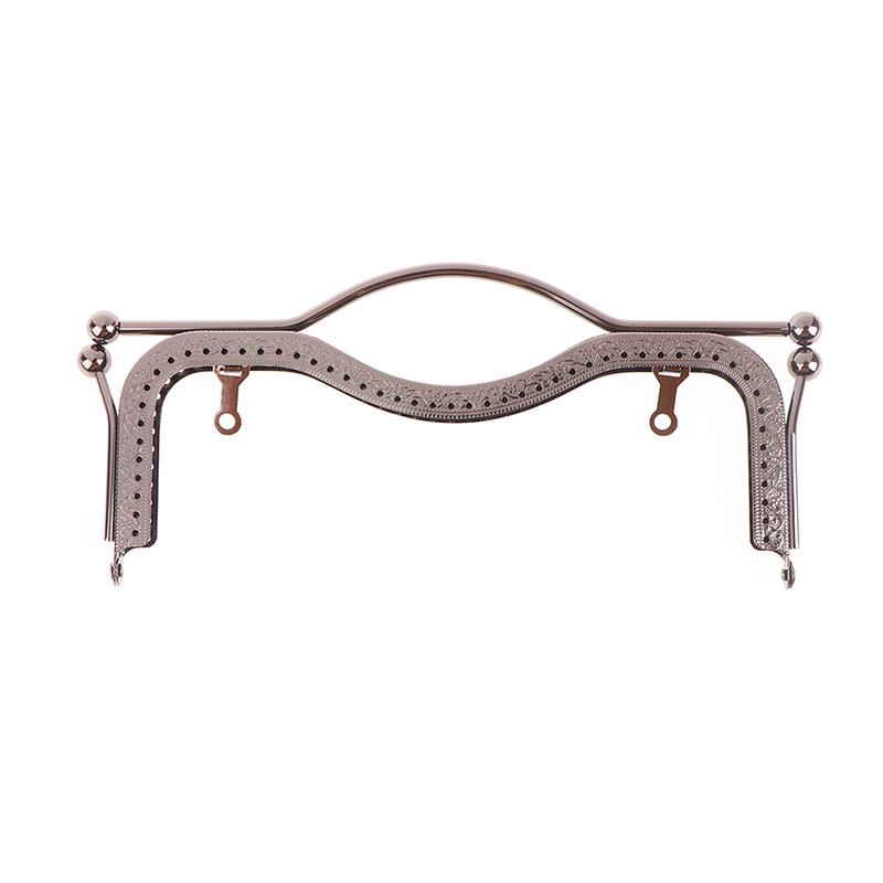 

1 шт. Жіночі сумки з металевою ручкою для монет своїми руками, сумочка із застібкою та ручкою чорний