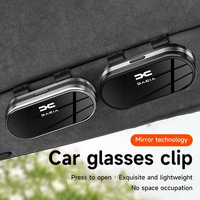 Étui à Lunettes de Voiture Boîte de Protection pour Lunettes de Soleil sur Pare-soleil Auto Pour Dacia Bigster Spring Duster Sandero Jogger Dokker Lodgy