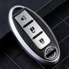 Stylish Leather Car Key Case for Nissan For Qashqai For Trail For Versa