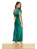 Elegant Satin One-Shoulder Fishtail Dress - Backless Slim Fit Design