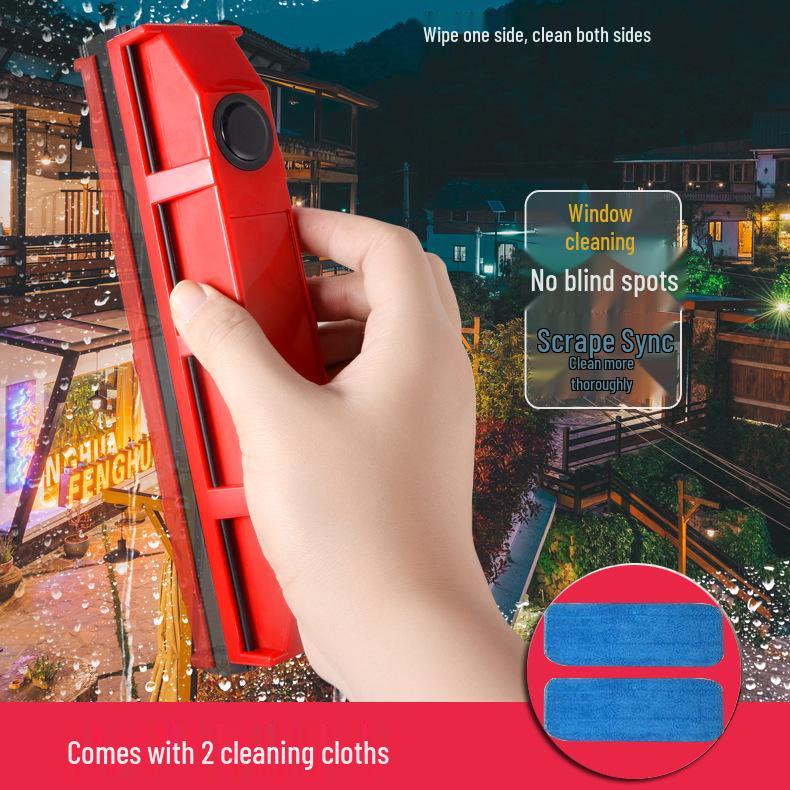 Double-Sided Magnetic Glass Wiper – High Suction Window Cleaning Tool S1